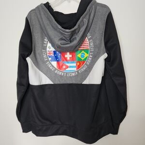 Elbow Grease World Sports Division hoodie men's medium Black/Heather Grey